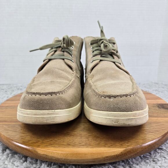 Cole Haan Mens 11M Tan Suede Leather Lace Up Moc Toe Casual Daily Chukka Boots main image 11